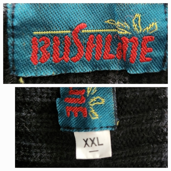 Vintage Bushline Commando Sweater Men XXL Black Military SAS 90s Tactical - Picture 9 of 9